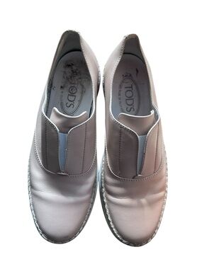 ✨ Tod’s Leather Slip-On Espadrille Sneakers – Made in Italy ✨